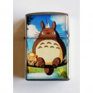 Totoro Japanese Anime - Oil Windproof Flip Top Black Lighters Briquet Encendedor 1