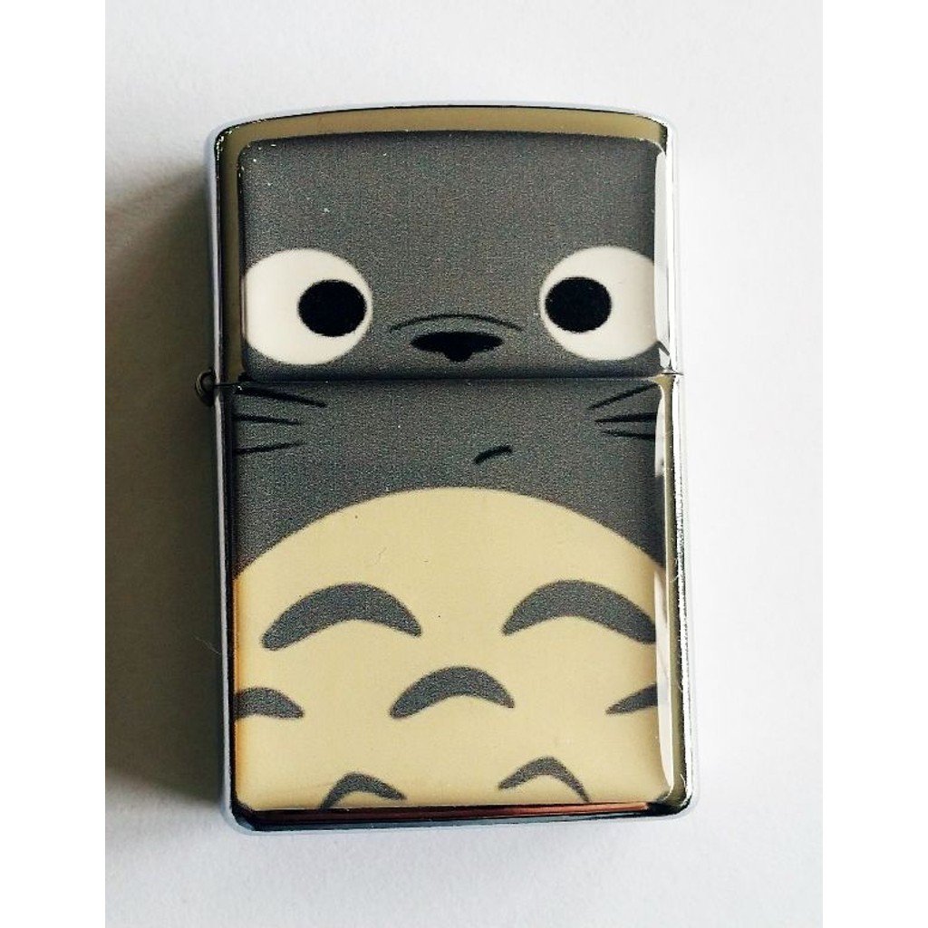 Totoro - Oil Windproof Flip Top Black Lighters Briquet Encendedor 2