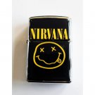 Nirvana - Oil Windproof Flip Top Black Lighters Briquet Encendedor