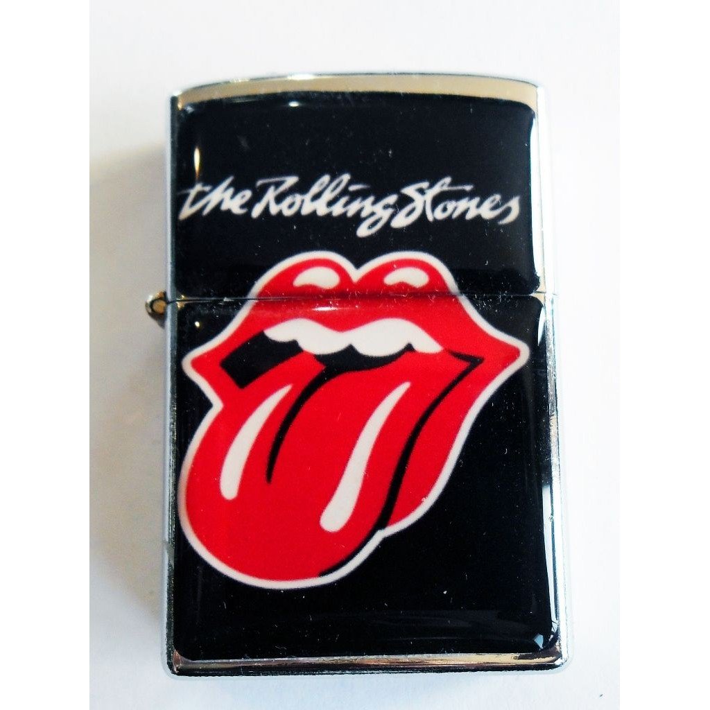 The Rolling Stones - Oil Windproof Flip Top Black Lighters Briquet Encendedor