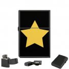 Mr Universe - Oil Windproof Flip Top Black Lighters Briquet Encendedor