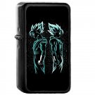 Dragon Ball Z Gogeta Japanese Anime - Oil Windproof Flip Top Black Lighters Briquet Encendedor 12