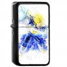 Dragon Ball Z Vegeta Japanese Anime - Oil Windproof Flip Top Black Lighters Briquet Encendedor 112