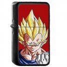 Dragon Ball Z Vegeta Japanese Anime - Oil Windproof Flip Top Black Lighters Briquet Encendedor 15