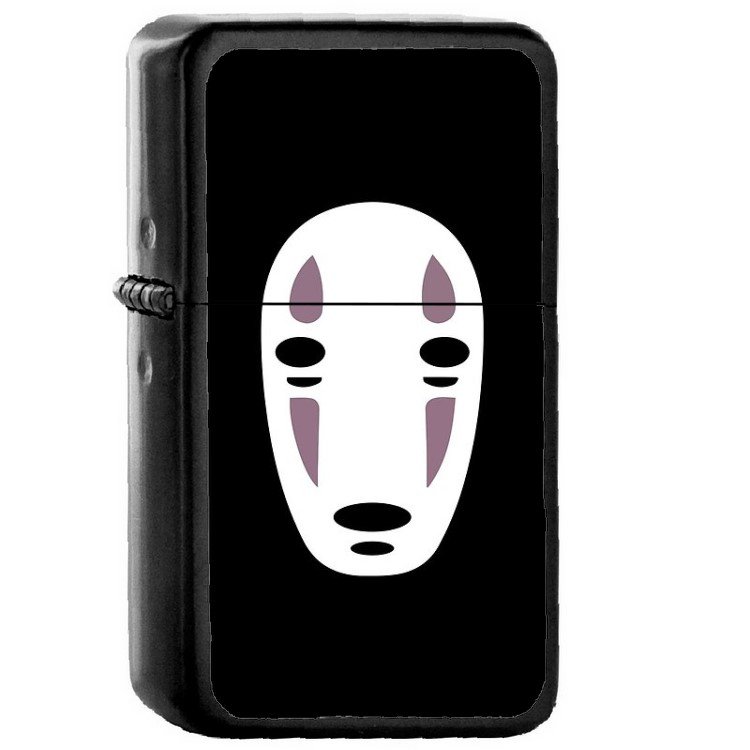 No Face Spirited Away Anime - Oil Windproof Flip Top Black Lighters Briquet Encendedor 17