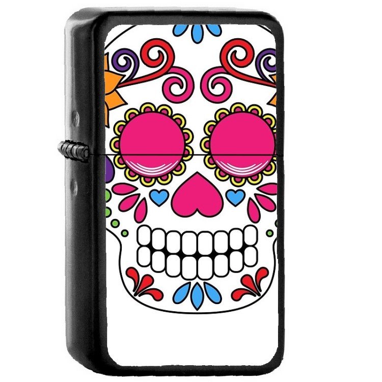 4 Dia De Los Muertes Mexico Mexican - Oil Windproof Flip Top Black Lighters Briquet Encendedor 2