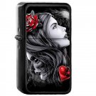 7 Day of The Dead Mexico Mexican - Oil Windproof Flip Top Black Lighters Briquet Encendedor 2