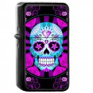 7 Sugar Skull Mexico Mexican - Oil Windproof Flip Top Black Lighters Briquet Encendedor 2