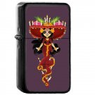 4 La Muerte Mexico Mexican - Oil Windproof Flip Top Black Lighters Briquet Encendedor 2