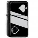 Ace of Spades - Oil Windproof Flip Top Black Lighters Briquet Encendedor 2