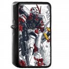 Astray Red Frame - Oil Windproof Flip Top Black Lighters Briquet Encendedor 2