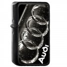 Audi Logo - Oil Windproof Flip Top Black Lighters Briquet Encendedor 2