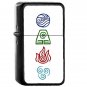 Avatar Four Element - Oil Windproof Flip Top Black Lighters Briquet Encendedor 2