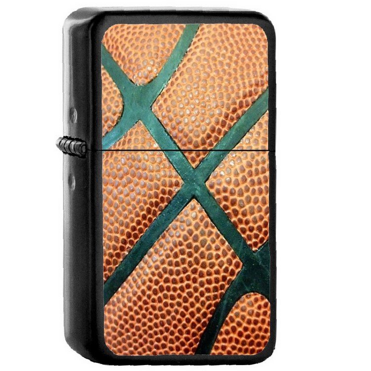 Basketball - Oil Windproof Flip Top Black Lighters Briquet Encendedor 2