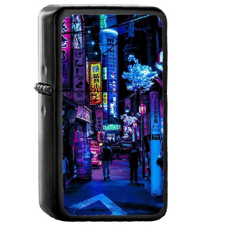 Blade Runner Vibes - Oil Windproof Flip Top Black Lighters Briquet Encendedor 2