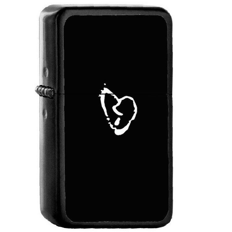 Broken Heart - Oil Windproof Flip Top Black Lighters Briquet Encendedor 2