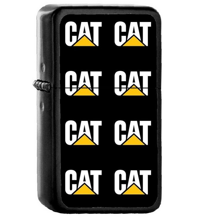 Caterpillar CAT - Oil Windproof Flip Top Black Lighters Briquet Encendedor 2