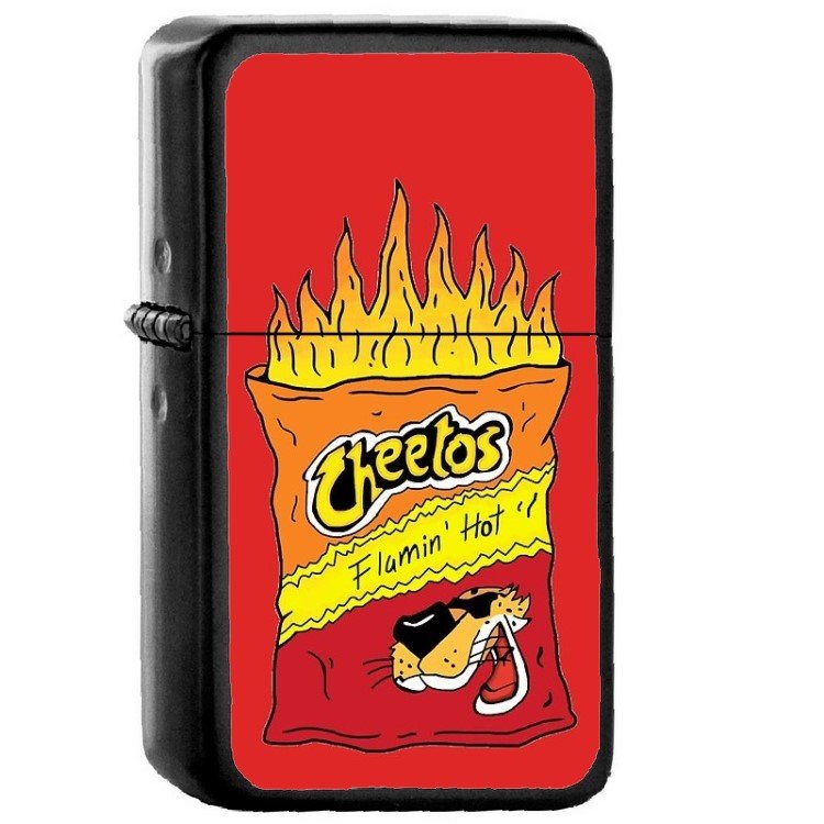 Cheetos - Oil Windproof Flip Top Black Lighters Briquet Encendedor 2