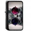 Cool Cat - Oil Windproof Flip Top Black Lighters Briquet Encendedor 2