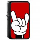 Cool Fingers - Oil Windproof Flip Top Black Lighters Briquet Encendedor 2