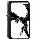 Dragon Fly - Oil Windproof Flip Top Black Lighters Briquet Encendedor 2