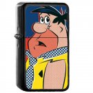 Fred Flintstone - Oil Windproof Flip Top Black Lighters Briquet Encendedor 2