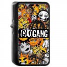 Glo Gang Or No Gang Glogang - Oil Windproof Flip Top Black Lighters Briquet Encendedor 2