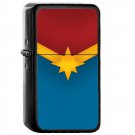 Golden Star Captain Marvel Avengers - Oil Windproof Flip Top Black Lighters Briquet Encendedor 2