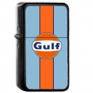 Gulf Stripe - Oil Windproof Flip Top Black Lighters Briquet Encendedor 2