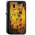 Gustav Klimt The Kiss - Oil Windproof Flip Top Black Lighters Briquet Encendedor 2