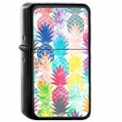 Hawaiian Pineapple Tropical - Oil Windproof Flip Top Black Lighters Briquet Encendedor 2