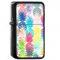 Hawaiian Pineapple Tropical - Oil Windproof Flip Top Black Lighters Briquet Encendedor 2