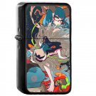 Hyeolyeon - Oil Windproof Flip Top Black Lighters Briquet Encendedor 2