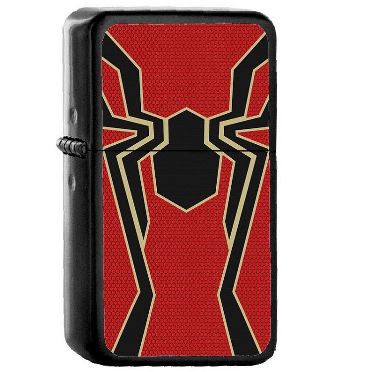 Iron Spider - Oil Windproof Flip Top Black Lighters Briquet Encendedor 2