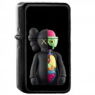 Kaws - Oil Windproof Flip Top Black Lighters Briquet Encendedor 2