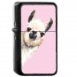 Llama Pink - Oil Windproof Flip Top Black Lighters Briquet Encendedor 2