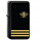 Manchester Bee Yellow Lines - Oil Windproof Flip Top Black Lighters Briquet Encendedor 2