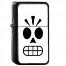 Manny Calavera - Oil Windproof Flip Top Black Lighters Briquet Encendedor 2