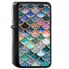 Mermaid Scales Pattern - Oil Windproof Flip Top Black Lighters Briquet Encendedor 2