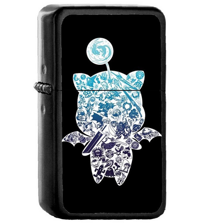 Moogle Verse Final Fantasy VII - Oil Windproof Flip Top Black Lighters Briquet Encendedor 213