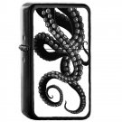 Octopus - Oil Windproof Flip Top Black Lighters Briquet Encendedor 2