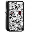 Ousadia Alegria - Oil Windproof Flip Top Black Lighters Briquet Encendedor 2