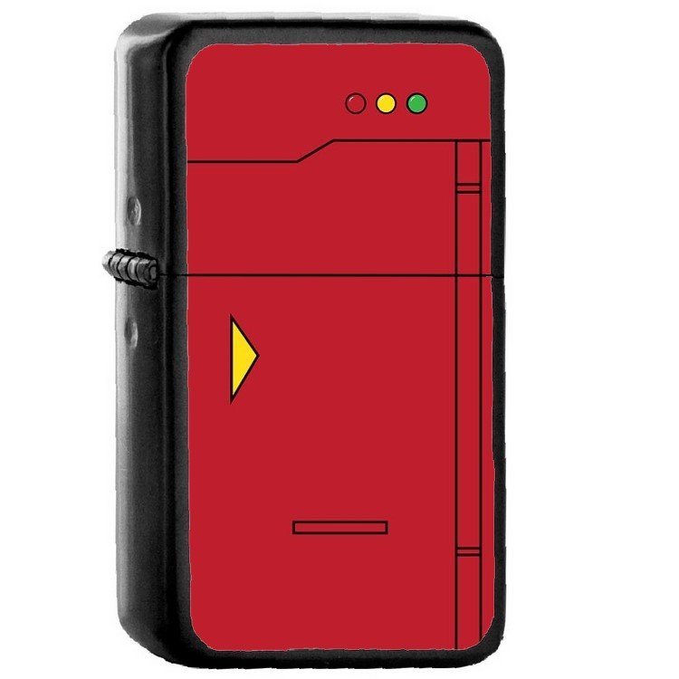 Pokedex - Oil Windproof Flip Top Black Lighters Briquet Encendedor 2