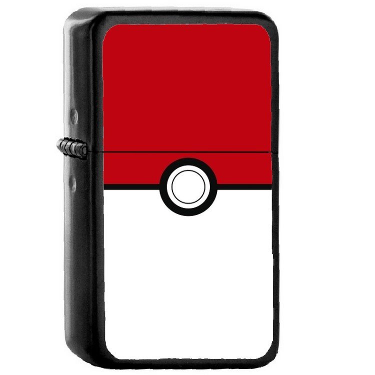 Pokemon - Oil Windproof Flip Top Black Lighters Briquet Encendedor 2