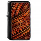 Polynesian Mix - Oil Windproof Flip Top Black Lighters Briquet Encendedor 2