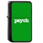 Psych Green - Oil Windproof Flip Top Black Lighters Briquet Encendedor 2