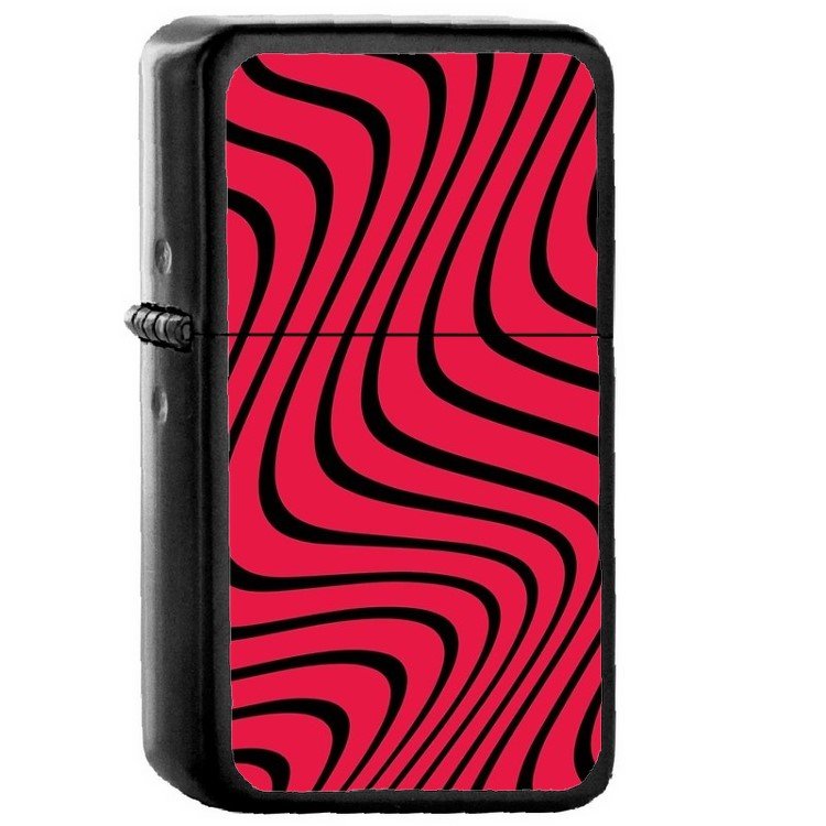 Pyschedelic - Oil Windproof Flip Top Black Lighters Briquet Encendedor 2