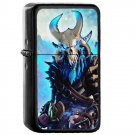 Ragnarok +- Oil Windproof Flip Top Black Lighters Briquet Encendedor 2