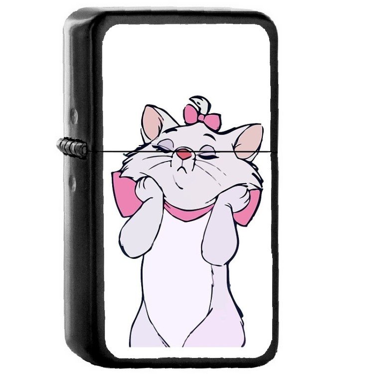 Sassy Marie - Oil Windproof Flip Top Black Lighters Briquet Encendedor 2