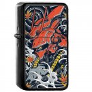 Sazabi - Oil Windproof Flip Top Black Lighters Briquet Encendedor 2